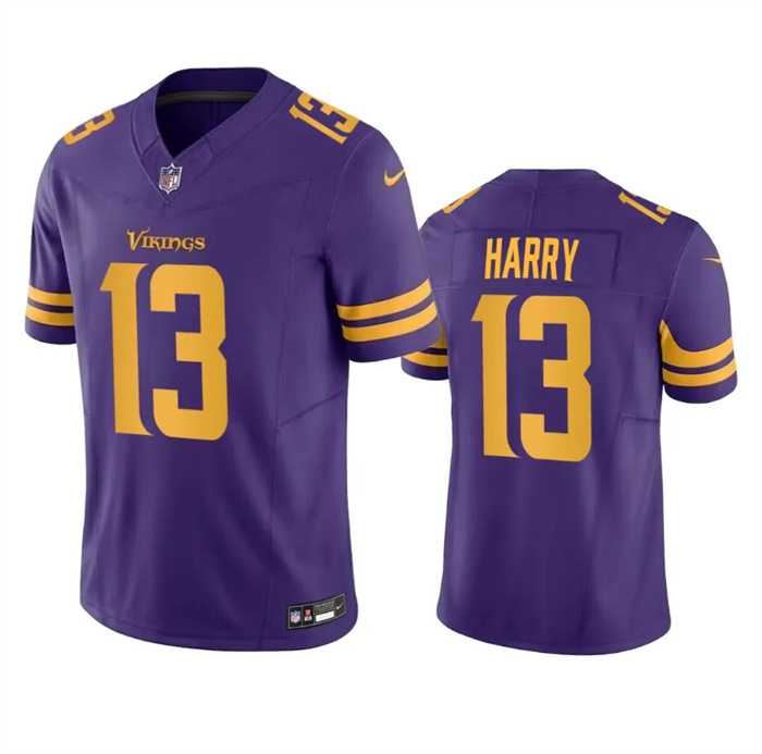 Men & Women & Youth Minnesota Vikings #13 N'Keal Harry Purple 2023 F.U.S.E. Color Rush Limited Jersey,We sell and wholesale Men & Women & Youth Minnesota Vikings #13 N'Keal Harry Purple 2023 F.U.S.E. Color Rush Limited Jersey on line form chian!